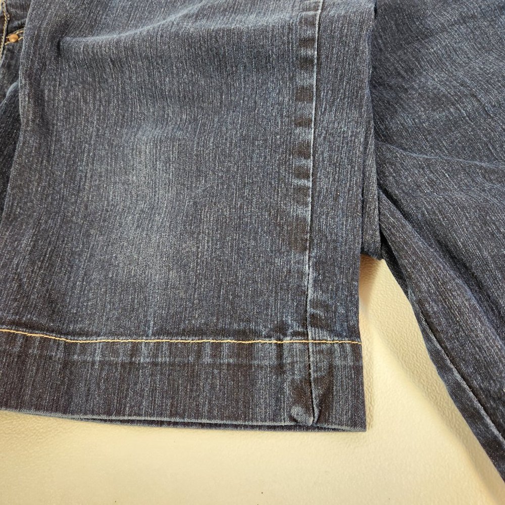Gloria Vanderbilt Stretch Jeans Size 6 Blue Cropped Leg Embelished Pockets - Picture 5 of 13